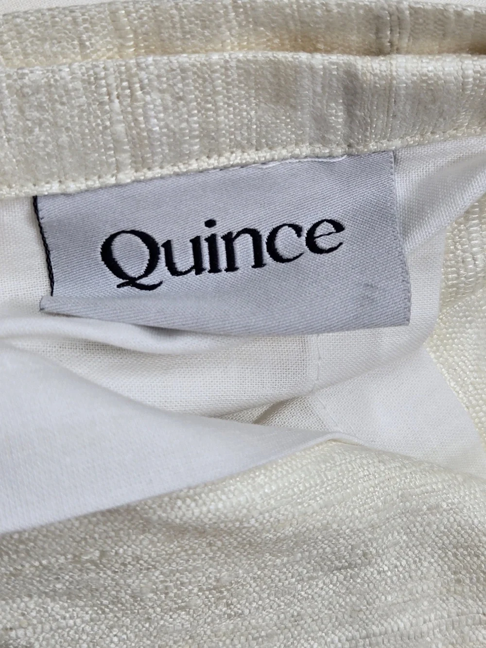 NWT QUINCE Set Of 2 48x96 Raw Silk Curtains Ivory 9075